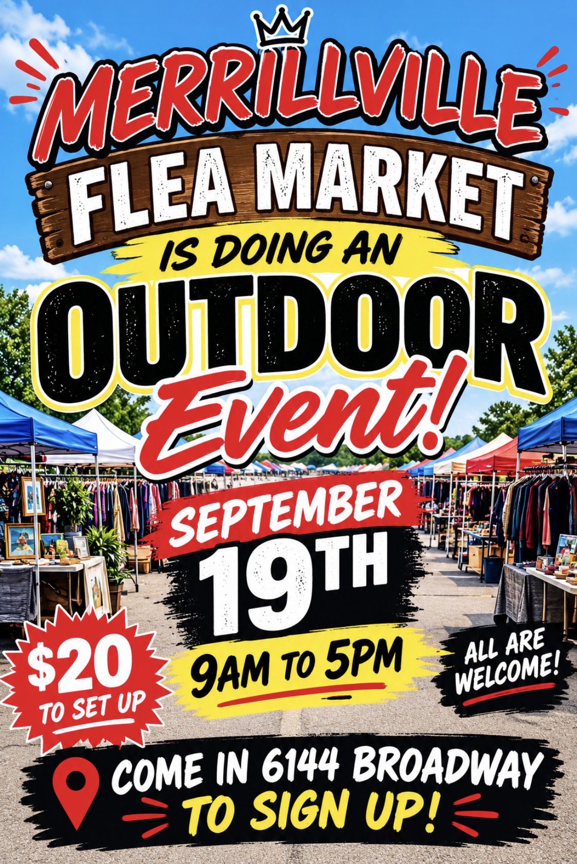Merrillville Flea Market Outdoor Event